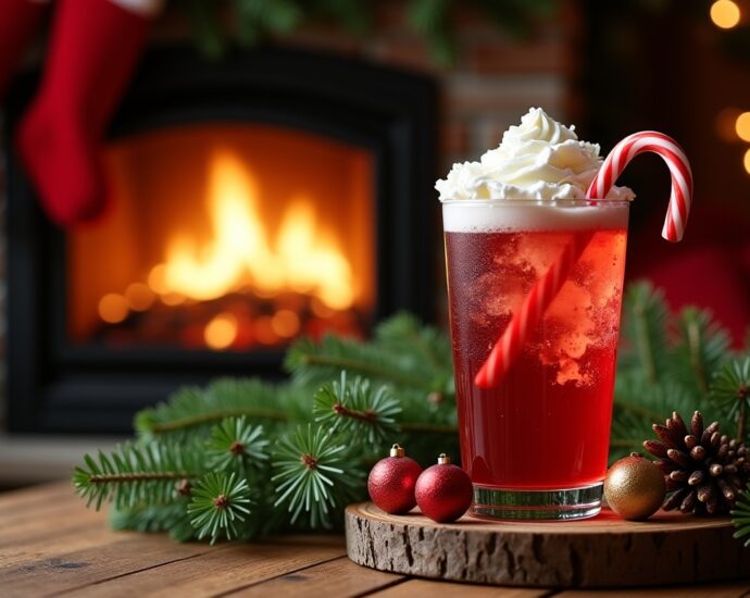 Spritz festif au bonbon canne de Noël : recette simple et rapide à savourer