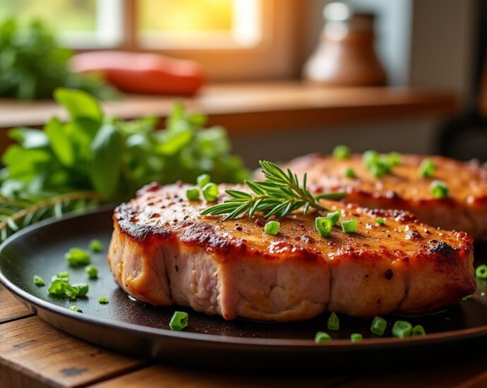 Côte de porc au four : astuces simples pour une cuisson parfaite et savoureuse