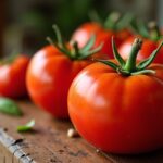 Tomates farcies selon la traditionnelle recette de grand-mère au riz