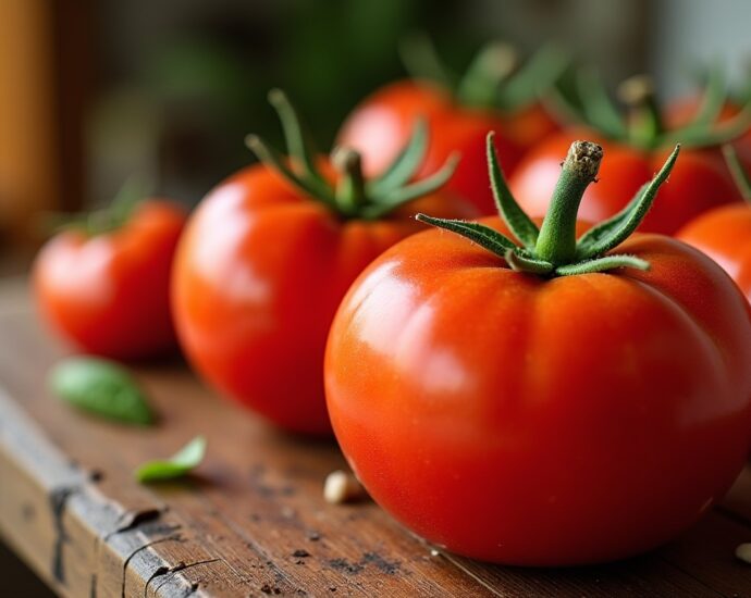 Tomates farcies selon la traditionnelle recette de grand-mère au riz