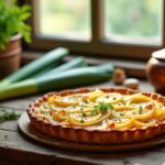 Délicieuse tarte aux poireaux à l'ancienne : recette traditionnelle et savoureuse